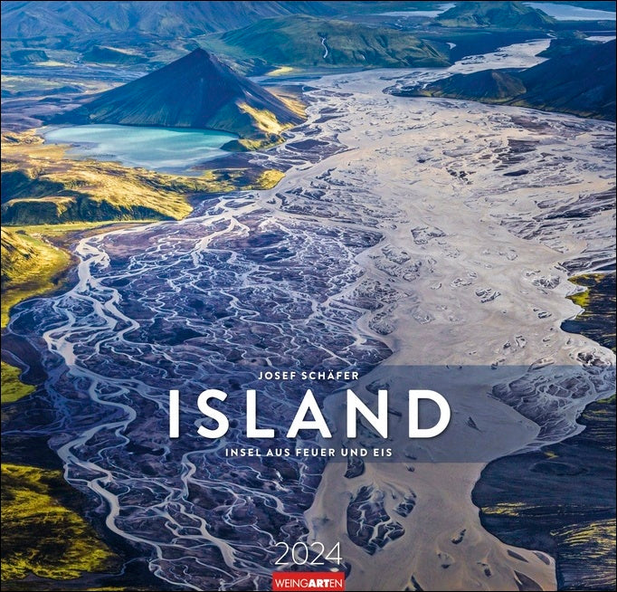 Island - Wandkalender 2024 - 48 x 46 cm - Kunstverlag Weingarten