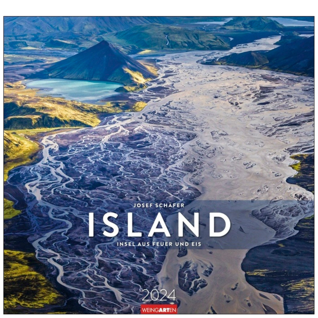 Island - Wandkalender 2024 - 48 x 46 cm - Kunstverlag Weingarten