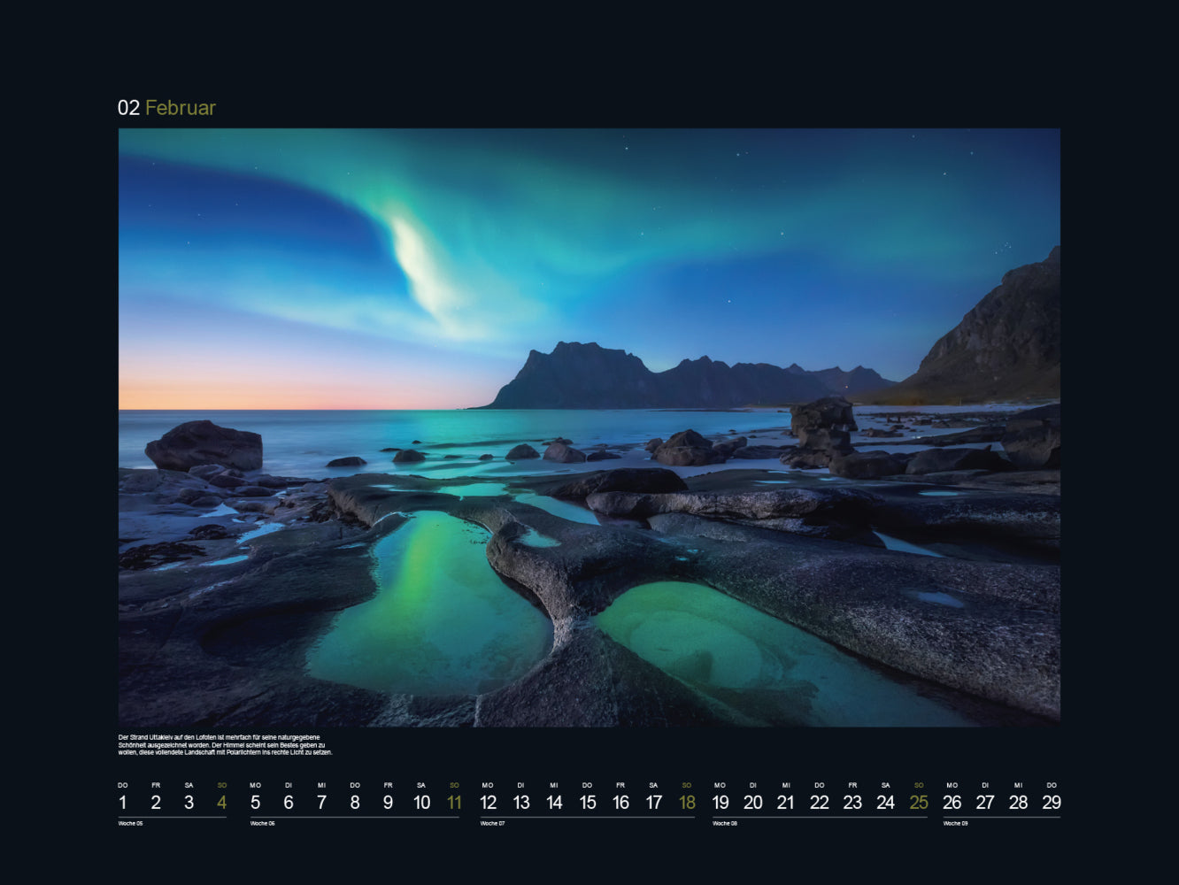 Schönheit des Nordens - Wandkalender 2024 - 60 x 45 cm - Kunth Verlag