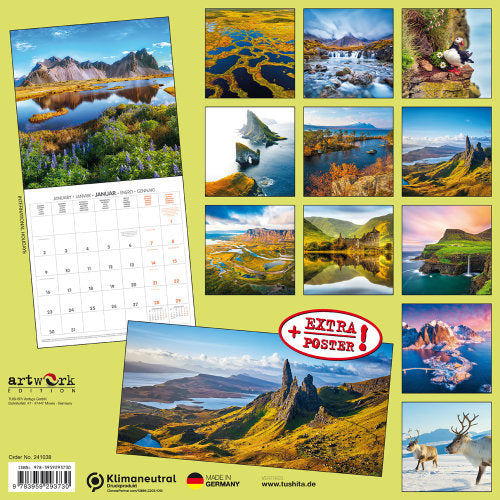 Nordwärts - Wandkalender 2024 - 30 x 60 cm