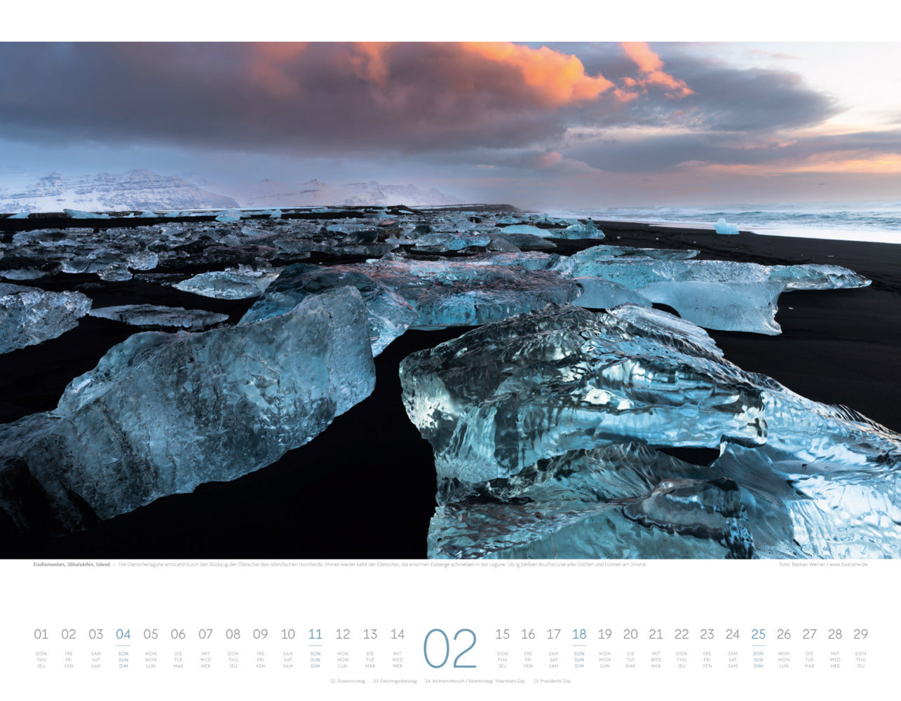 Naturkräfte - Wandkalender 2024 - 54 x 42 cm - Ackermann Kunstverlag