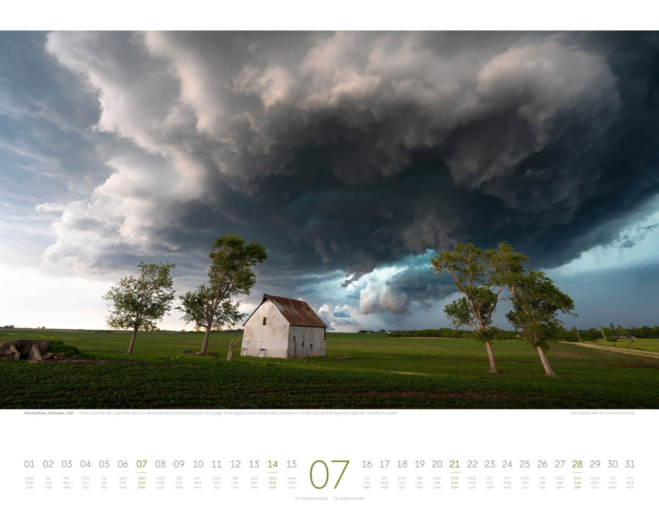 Naturkräfte - Wandkalender 2024 - 54 x 42 cm - Ackermann Kunstverlag