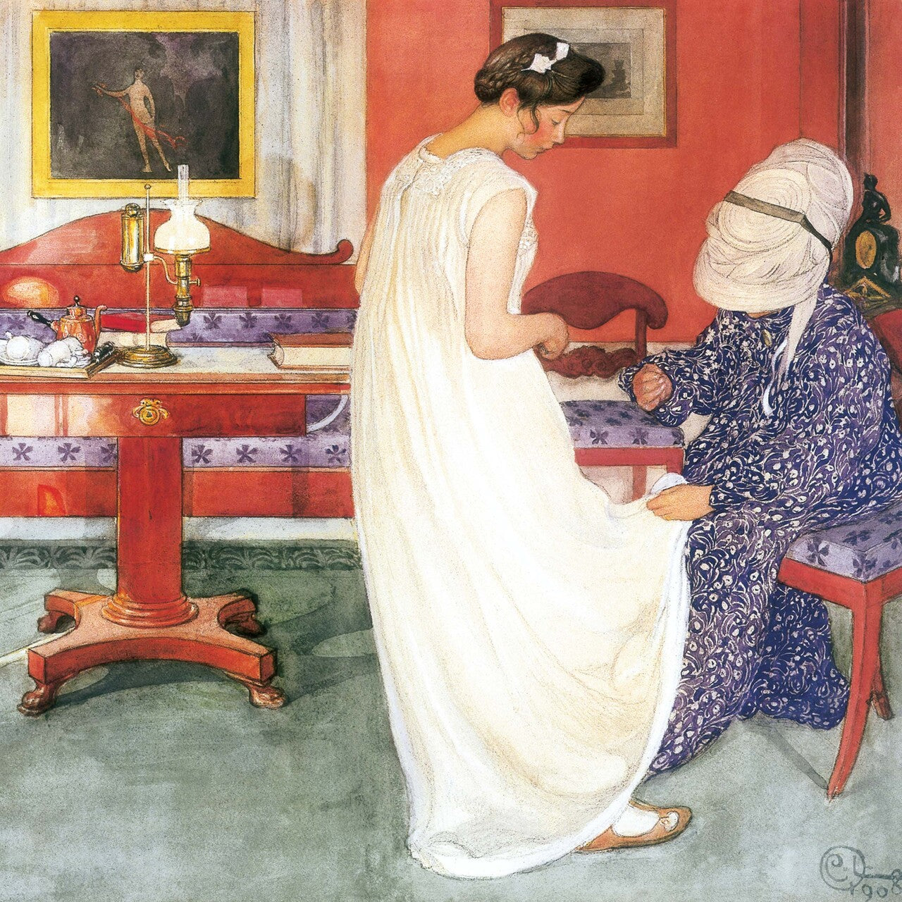 Carl Larsson - Wall Calendar 2025 - 30 x 60 cm - Tushita Publishing