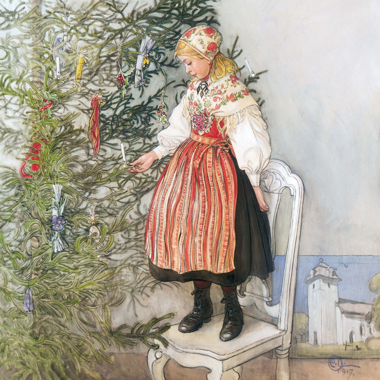 Carl Larsson - Wall Calendar 2025 - 30 x 60 cm - Tushita Publishing