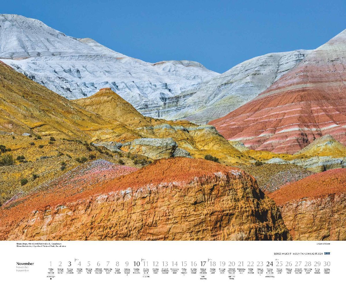 Berge im Licht - Wandkalender 2024 - 60 x 50 cm - DuMont Verlag