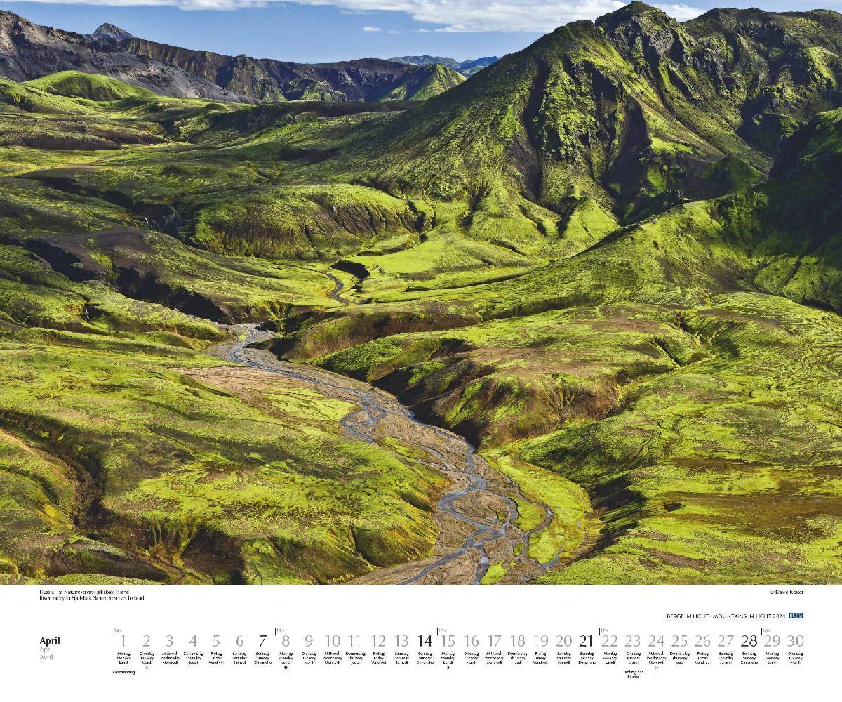 Berge im Licht - Wandkalender 2024 - 60 x 50 cm - DuMont Verlag