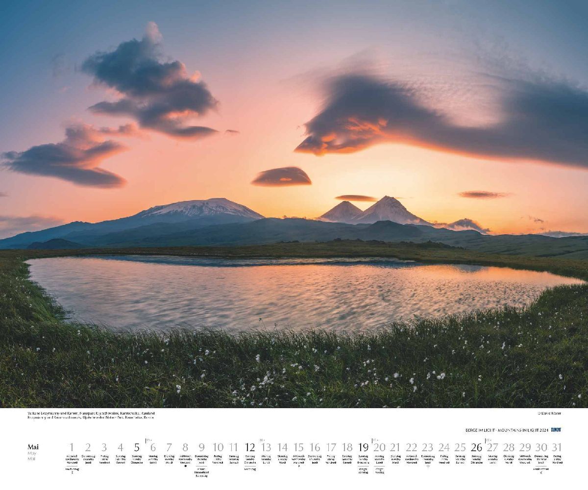 Berge im Licht - Wandkalender 2024 - 60 x 50 cm - DuMont Verlag