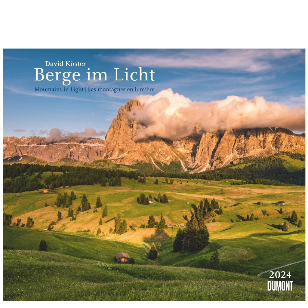 Berge im Licht - Wandkalender 2024 - 60 x 50 cm - DuMont Verlag