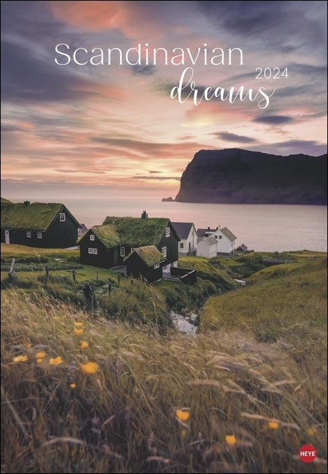 Scandinavian Dreams - Poster-Wandkalender 2024 - 38 x 54 cm - Heye Verlag