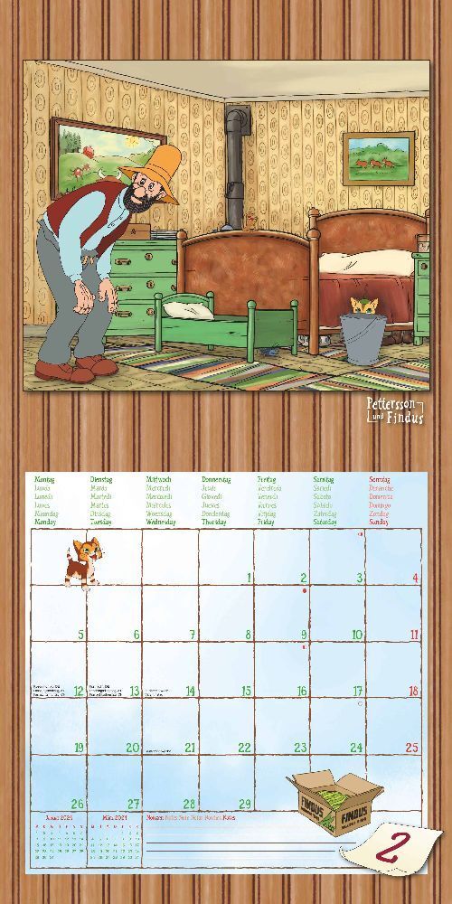 Pettersson und Findus - Kinderkalender 2024 -30 x 60 cm - Alpha Edition