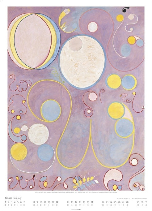 Hilma af Klint - Wandkalender 2024 - 49 x 68 cm - Kunstverlag Weingarten