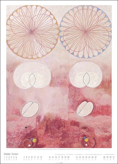 Hilma af Klint - Wandkalender 2024 - 49 x 68 cm - Kunstverlag Weingarten