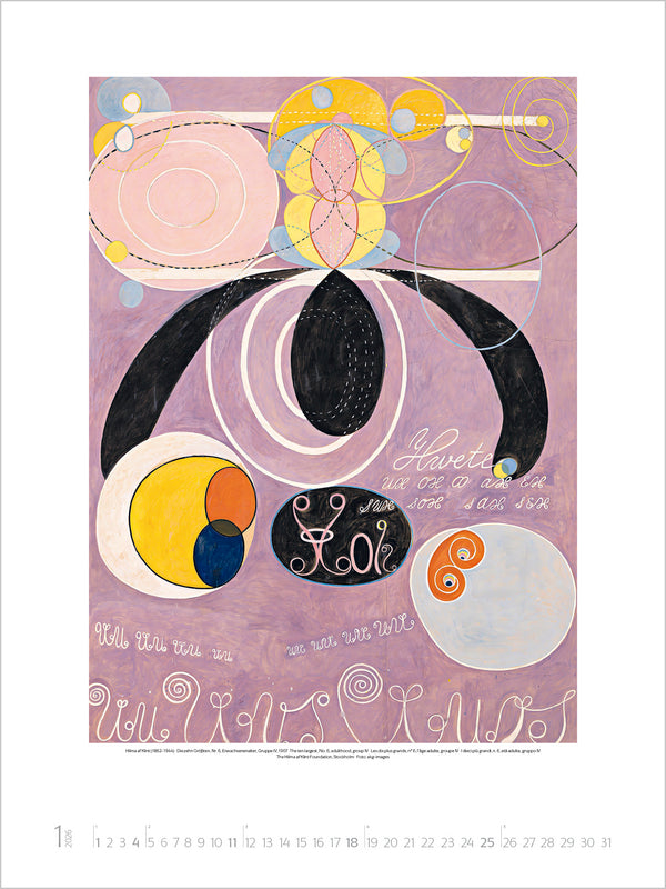 Hilma af Klint - Wandkalender 2026 - 48 x 64 cm - Korsch Verlag