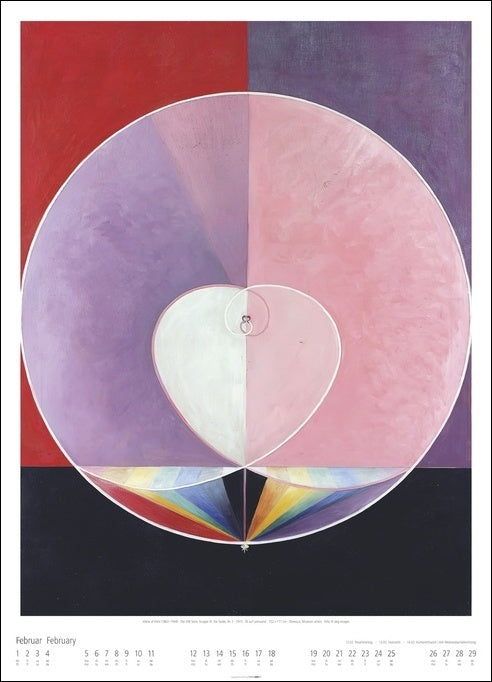 Hilma af Klint - Wandkalender 2024 - 49 x 68 cm - Kunstverlag Weingarten