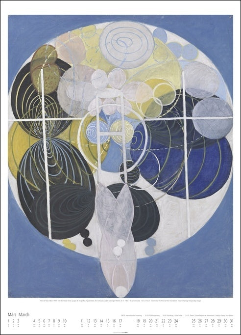 Hilma af Klint - Wandkalender 2024 - 49 x 68 cm - Kunstverlag Weingarten