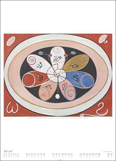 Hilma af Klint - Wandkalender 2024 - 49 x 68 cm - Kunstverlag Weingarten