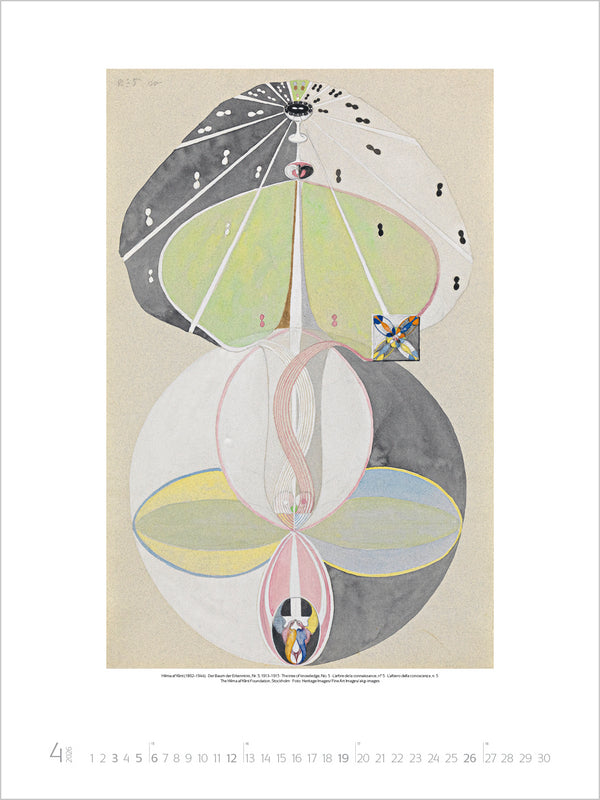 Hilma af Klint - Wandkalender 2026 - 48 x 64 cm - Korsch Verlag