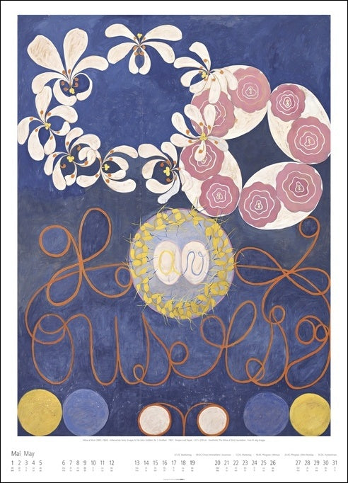 Hilma af Klint - Wandkalender 2024 - 49 x 68 cm - Kunstverlag Weingarten