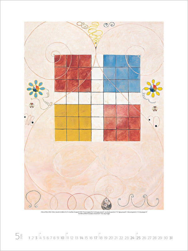 Hilma af Klint - Wandkalender 2026 - 48 x 64 cm - Korsch Verlag