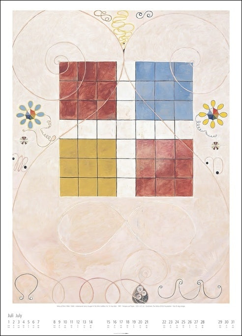 Hilma af Klint - Wandkalender 2024 - 49 x 68 cm - Kunstverlag Weingarten