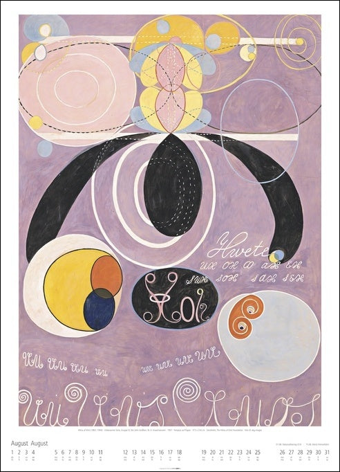 Hilma af Klint - Wandkalender 2024 - 49 x 68 cm - Kunstverlag Weingarten