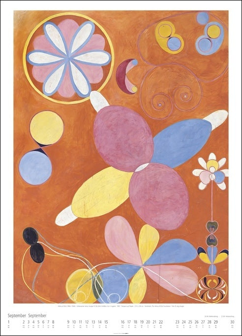 Hilma af Klint - Wandkalender 2024 - 49 x 68 cm - Kunstverlag Weingarten