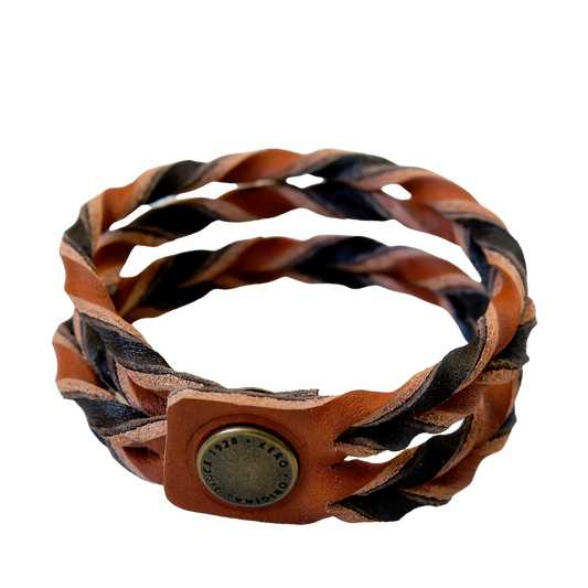 Leather bracelet - Brown / Black - Kero