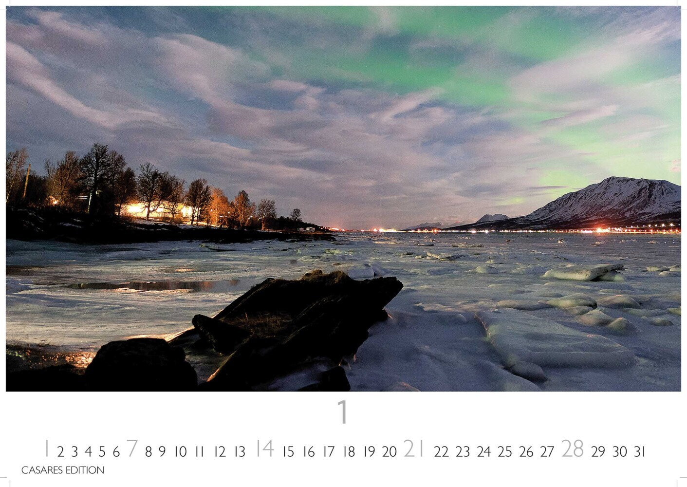 Polarlicht - Wandkalender 2024 - 50 x 35 cm - CASARES fine art EDITION