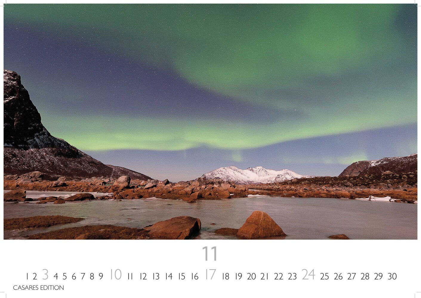 Polarlicht - Wandkalender 2024 - 50 x 35 cm - CASARES fine art EDITION