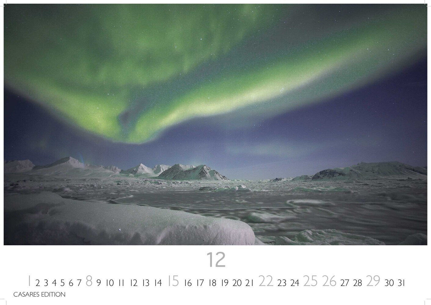 Polarlicht - Wandkalender 2024 - 50 x 35 cm - CASARES fine art EDITION