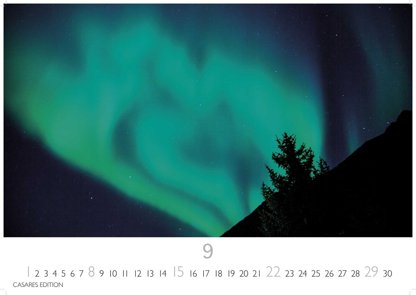 Polarlicht - Wandkalender 2024 - 50 x 35 cm - CASARES fine art EDITION
