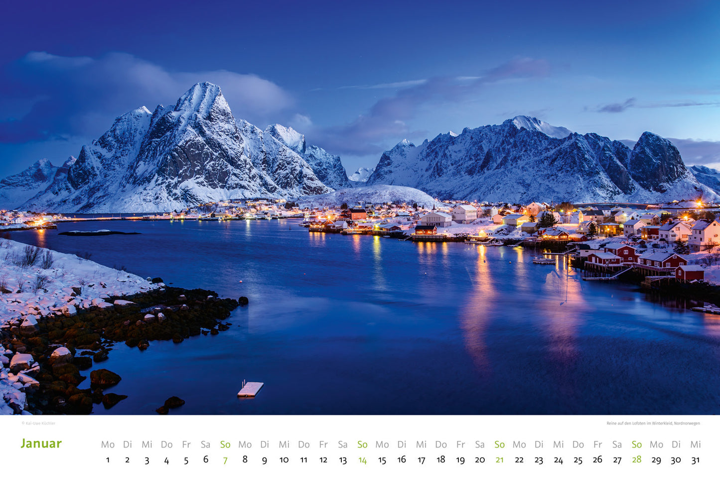 Mythos des Nordens - Wandkalender 2024 - 50 x 35 cm - Island / Norwegen