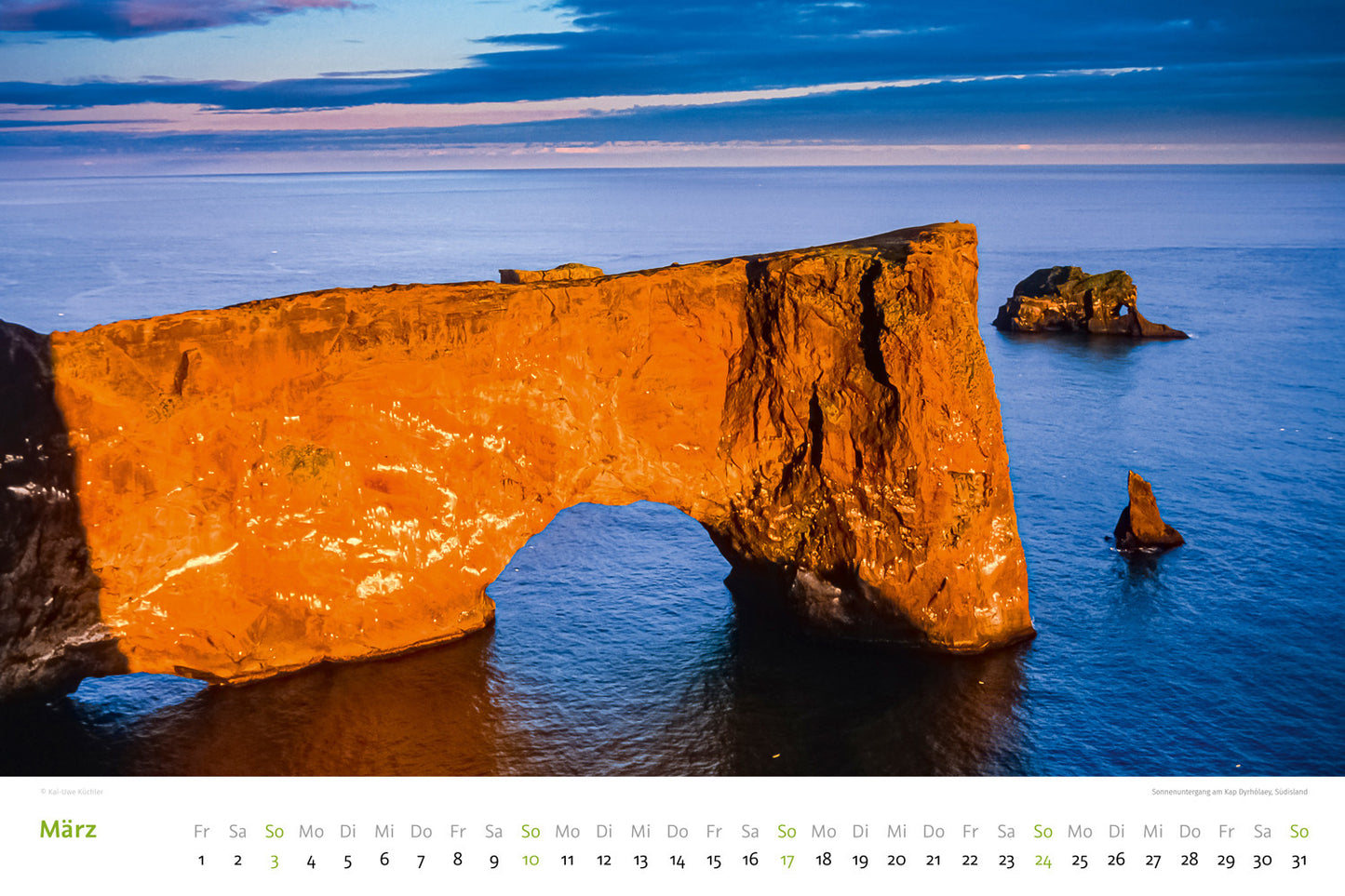 Mythos des Nordens - Wandkalender 2024 - 50 x 35 cm - Island / Norwegen