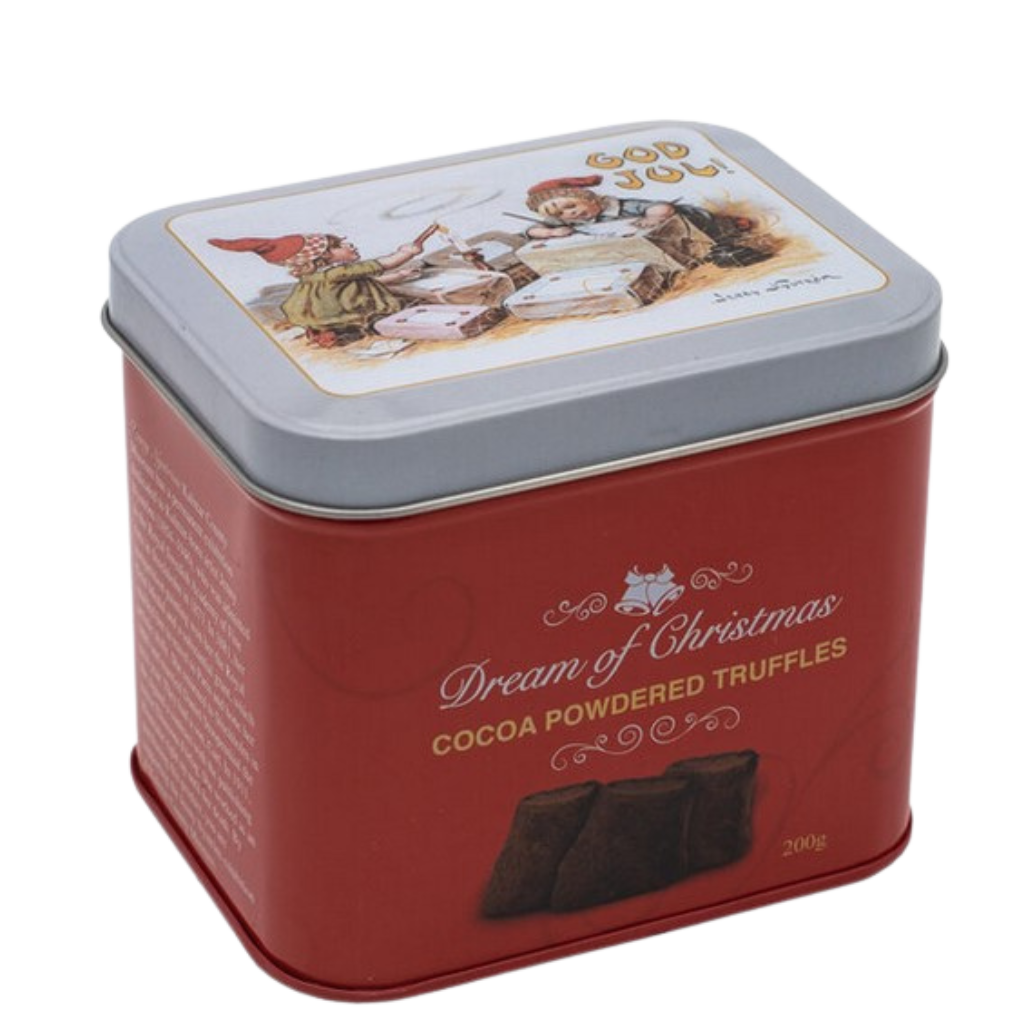 Schwedische Weihnachts-Pralinen in nostalgischer Geschenkdose - 200 g