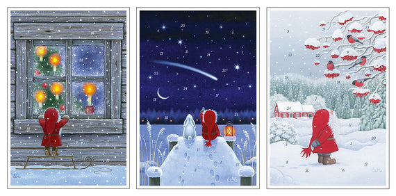 God Jul A - Advent calendar cards