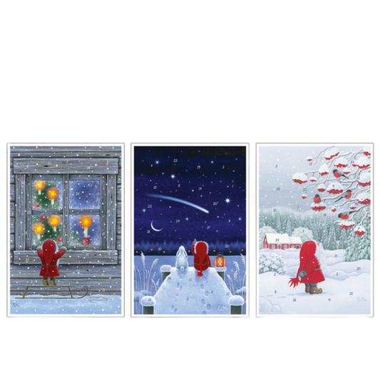 God Jul A - Advent calendar cards