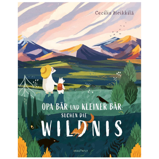 Grandpa Bear and Little Bear search the wilderness