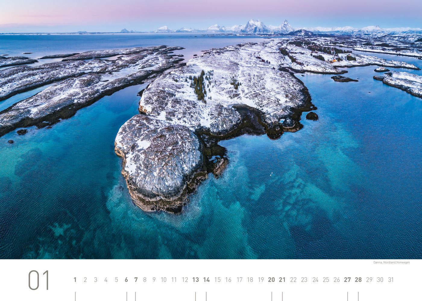 Nordland Exklusivkalender 2024 - 70 x 50 cm - 360Grad Medien