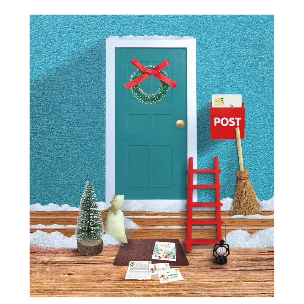 Wichteltür mit 24 Briefen - Adventskalender