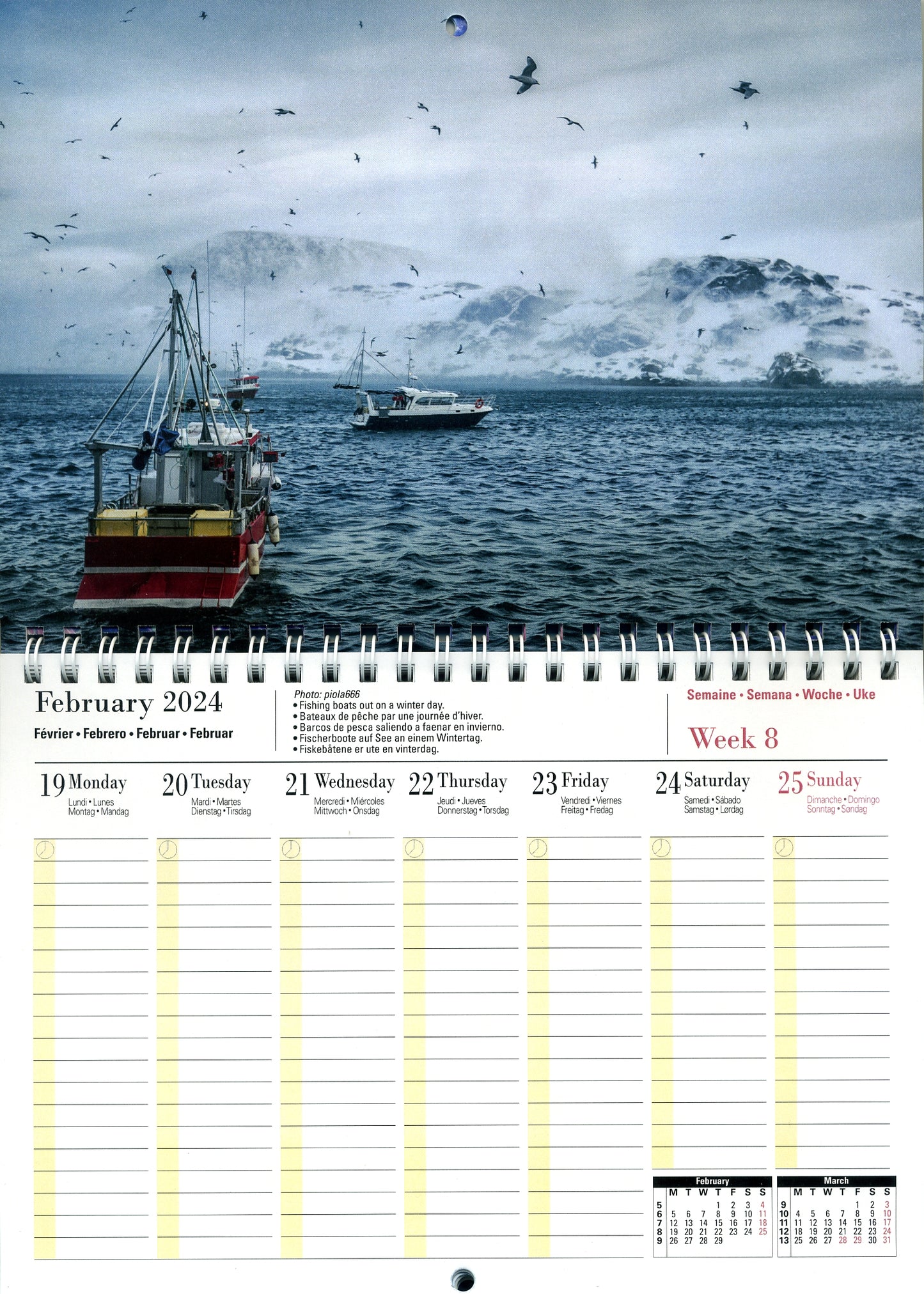 Norwegen - Wochenkalender 2024 - Aune Forlag