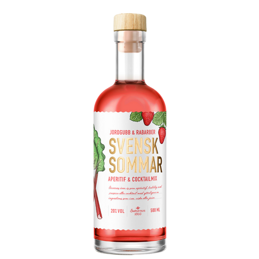 Saturnus Svensk Sommar - Erdbeer & Rhabarber - 20% vol. - 500ml