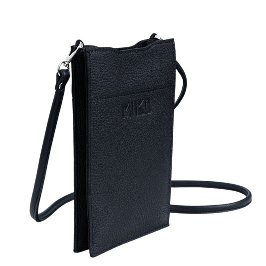 Hertta Elk Leather Phone Case - Black - Miiko Design Oy