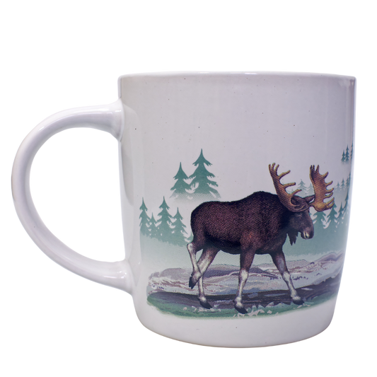 Elk porcelain mug