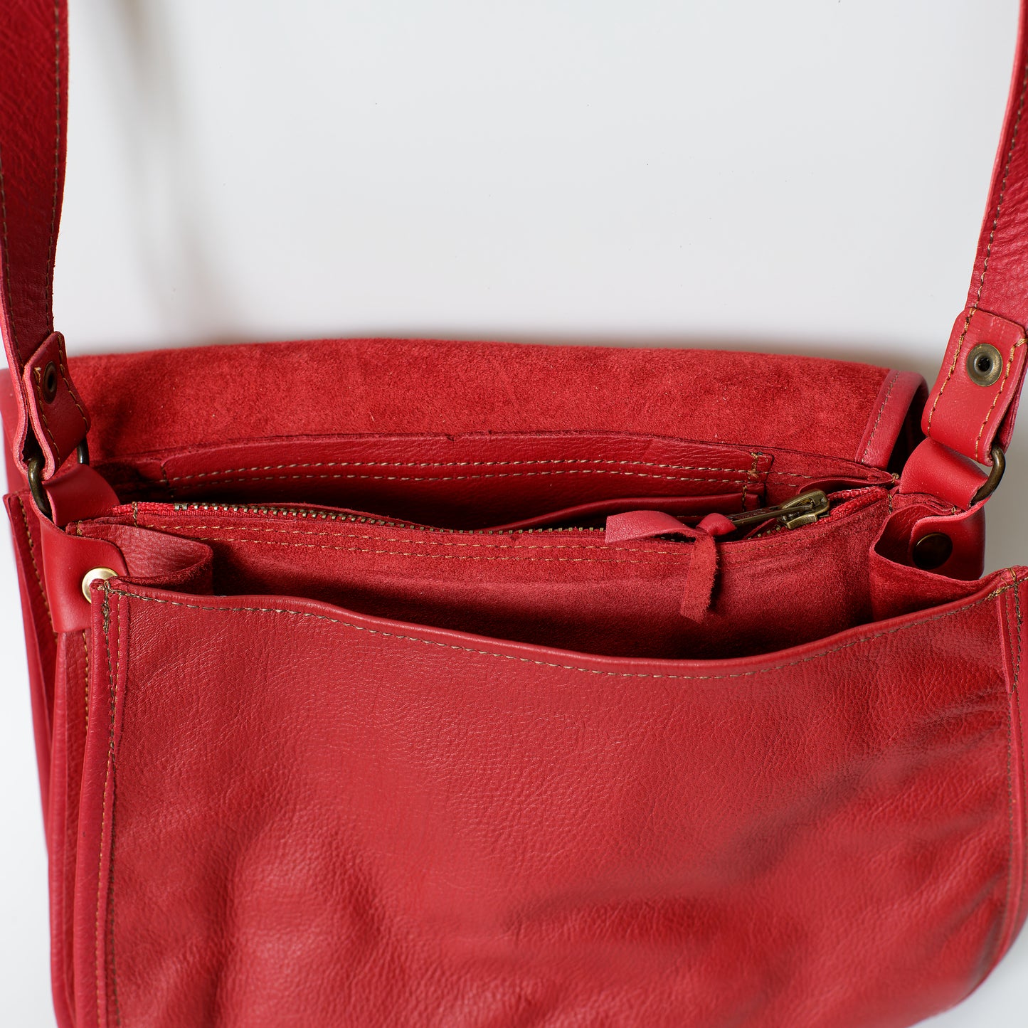 Kaja - Rentierleder-Handtasche - Rot - Kero