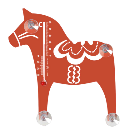 Dalapferd Thermometer Kurbits - Rot