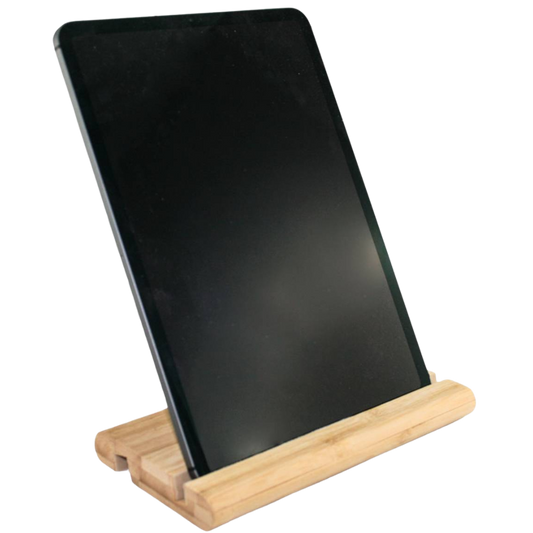 Tablet-Halter mit Elch- Holz