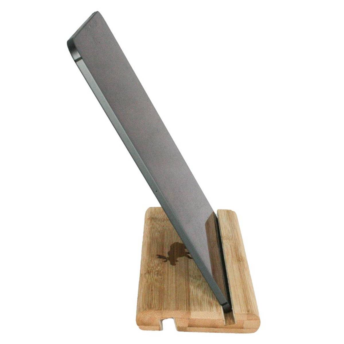 Tablet-Halter mit Elch - Holz