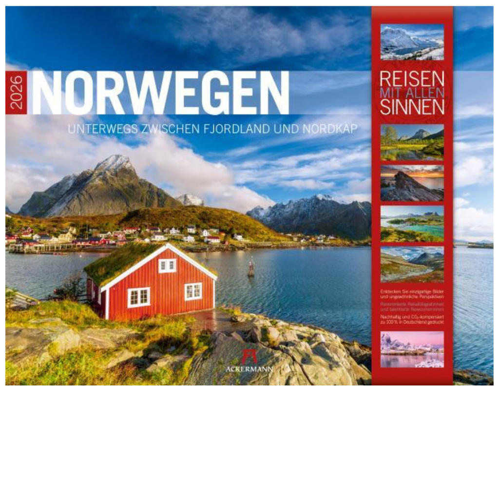 Norwegen - Wandkalender 2026 - 54 x 42 cm - Ackermann Kunstverlag