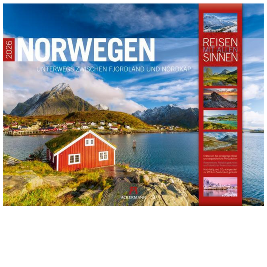 Norway - Wall Calendar 2026 - 54 x 42 cm - Ackermann Art Publishers