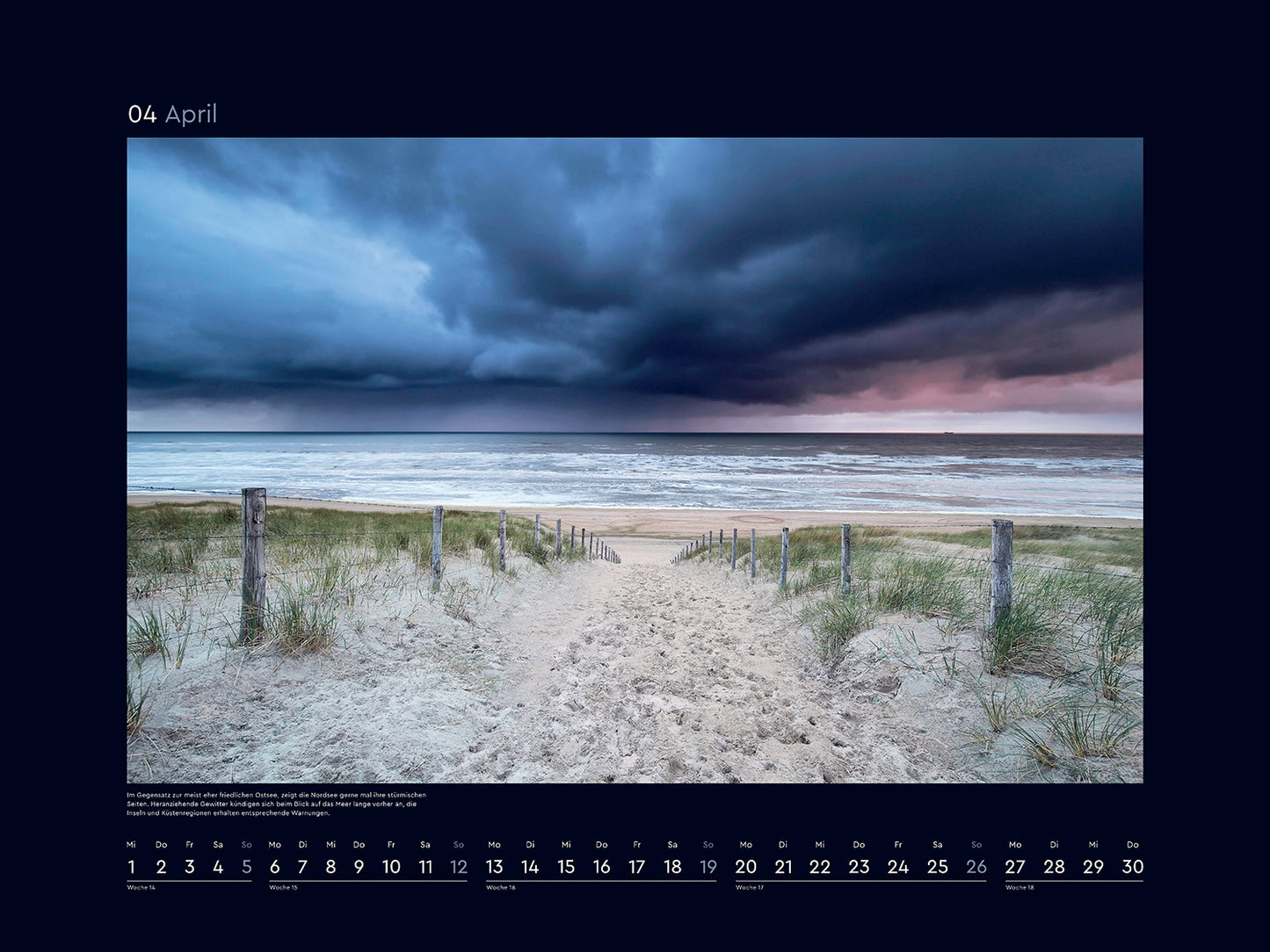 Wilde Nordsee - Wandkalender 2026 - 60 x 45 cm - Kunth Verlag